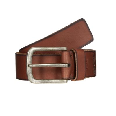 RJR.John Rocha Designer brown leather logo tab belt